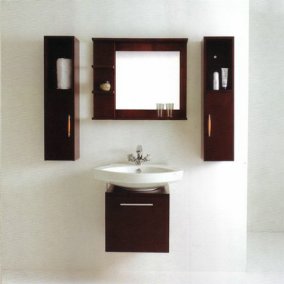 Hardwood Cabinet porcelain sink
